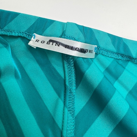 Robin Piccone Swimsuit Coverup Skirt Blue Drawstring With Pockets NEW - Picture 4 of 9